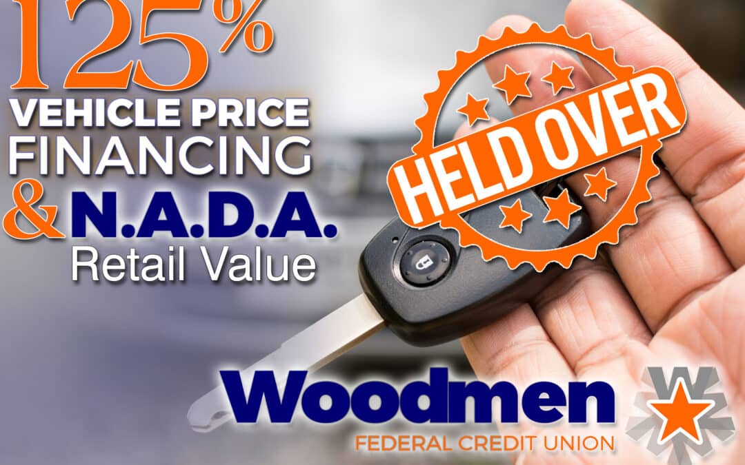 125% OF VEHICLE PRICE FINANCING